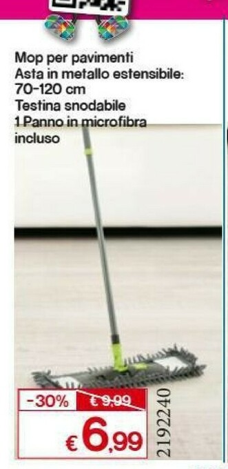 Satur Mop Per Pavimenti Asta In Metallo Estensibile offerta