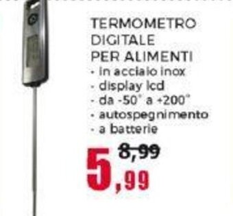 Happy Casa TERMOMETRO DIGITALE PER ALIMENTI offerta