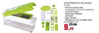 Happy Casa AFFETTATUTTO MULTIUSO 14 in 1 offerta