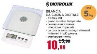 Happy Casa DICTROLUX BILANCIA DA CUCINA DIGITALE offerta