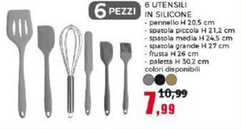 6 UTENSILI IN SILICONE