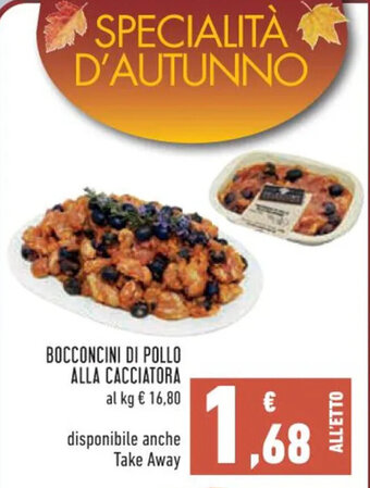 Conad BOCCONCINI DI POLLO ALLA CACCIATORA offerta