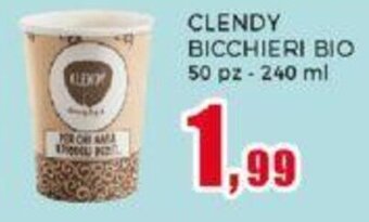 Happy Casa CLENDY BICCHIERI BIO 50 pz 240 ml offerta