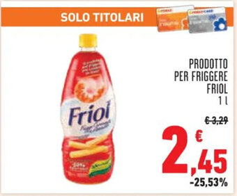 Conad PRODOTTO PER FRIGGERE FRIOL 1 L offerta