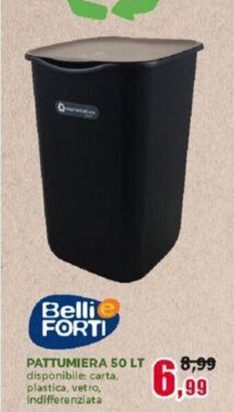 Happy Casa Belli FORTI PATTUMIERA 50 LT offerta
