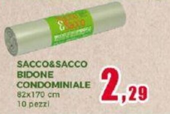 Happy Casa SACCO&SACCO BIDONE CONDOMINIALE 82x170 cm 10 pezzi offerta