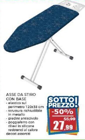 ASSE DA STIRO CON BASE