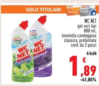 Conad WC NET gel vari tipi 800 ml offerta