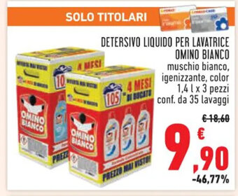 Conad DETERSIVO LIQUIDO PER LAVATRICE OMINO BIANCO offerta