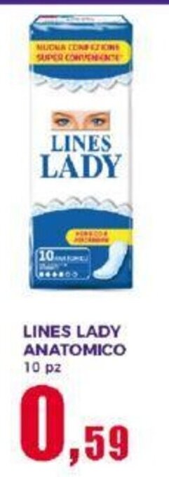 LINES LADY ANATOMICO 10 pz