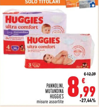 Conad PANNOLINI, MUTANDINA HUGGIES misure assortite offerta