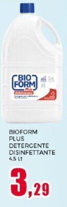 Happy Casa BIOFORM PLUS DETERGENTE DISINFETTANTE 4,5 lt. offerta