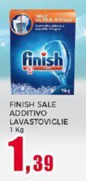 Happy Casa FINISH SALE ADDITIVO LAVASTOVIGLIE 1 kg offerta
