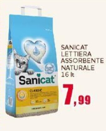 Happy Casa SANICAT LETTIERA ASSORBENTE NATURALE 16 lt. offerta