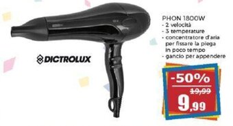 Happy Casa DICTROLUX PHON 1800W offerta