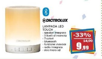 DICTROLUX LAMPADA LED TOUCH