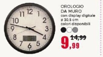 Happy Casa OROLOGIO DA MURO Ø 30,5 cm offerta