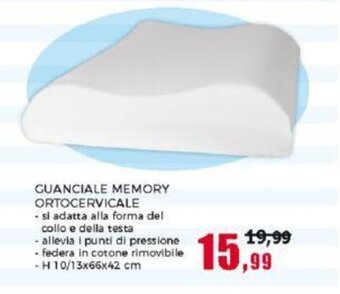 Happy Casa GUANCIALE MEMORY ORTOCERVICALE offerta