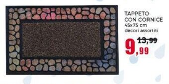 Happy Casa TAPPETO CON CORNICE 45x75 cm offerta