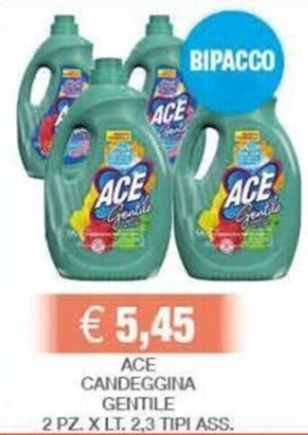 Kuadrifoglio ACE CANDEGGINA GENTILE 2 PZ. X LT. 2,3 TIPI ASS. offerta