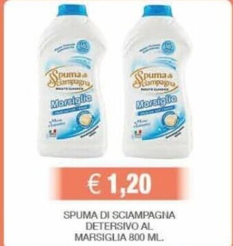 SPUMA DI SCIAMPAGNA DETERSIVO AL MARSIGLIA 800 ML.