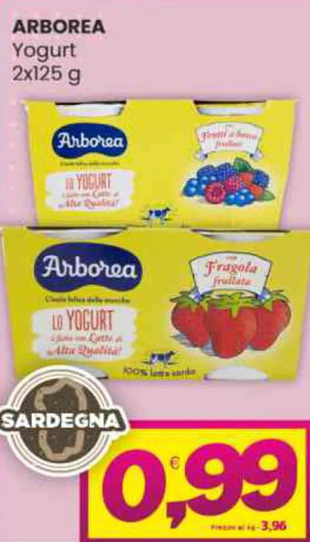 Vicino a te supermercati ARBOREA Yogurt 2x125 g offerta