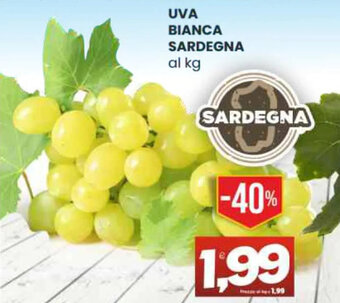 Vicino a te supermercati UVA BIANCA SARDEGNA offerta