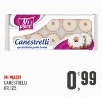 Maxipiù MI PIACE! CANESTRELLI GR.125 offerta