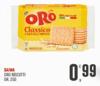 Maxipiù SAIWA ORO BISCOTTI GR. 250 offerta