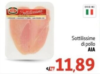 SuperW Sottilissime di pollo AIA offerta