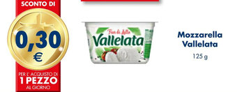 Esselunga Mozzarella Vallelata 125 g offerta