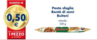 Esselunga Pasta sfoglia Bontà di semi Buitoni rotonda, 230 g offerta