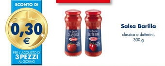 Esselunga Salsa Barilla classica o datterini, 300 g offerta