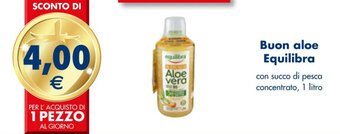 Buon aloe Equilibra con succo di pesca concentrato, 1 litro