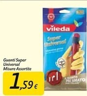 Carrefour Market Vileda guanti super universal offerta