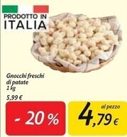 Gnocchi freschi di patate