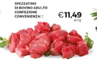 Mercatò SPEZZATINO DI BOVINO ADULTO CONFEZIONE CONVENIENZA offerta