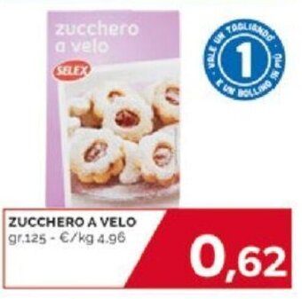 Mercatò ZUCCHERO A VELO gr.125 offerta