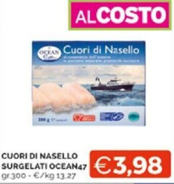 CUORI DI NASELLO SURGELATI OCEAN47 gr.300