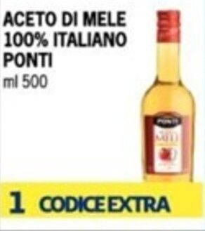 ACETO DI MELE 100% ITALIANO PONTI ml 500