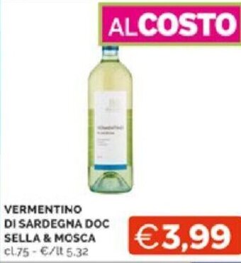 Mercatò VERMENTINO DI SARDEGNA DOC SELLA & MOSCA cl.75 offerta