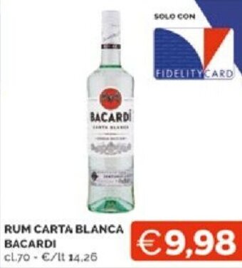 RUM CARTA BLANCA BACARDI cl.70