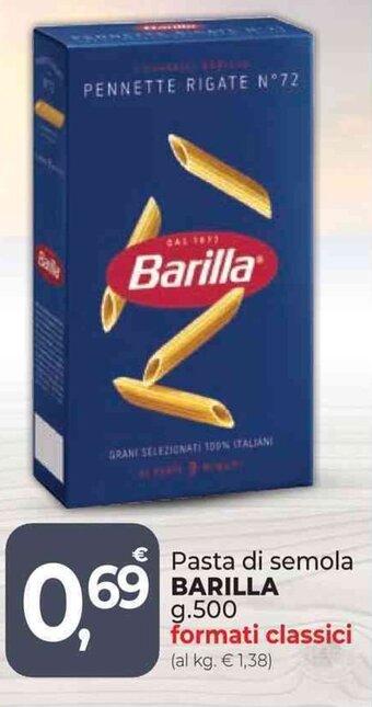 Pasta di semola BARILLA g. 500