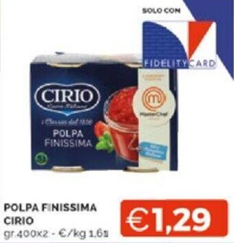 Mercatò POLPA FINISSIMA CIRIO gr.400x2 offerta