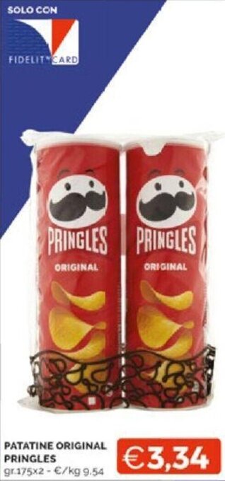Mercatò PATATINE ORIGINAL PRINGLES gr.175 offerta