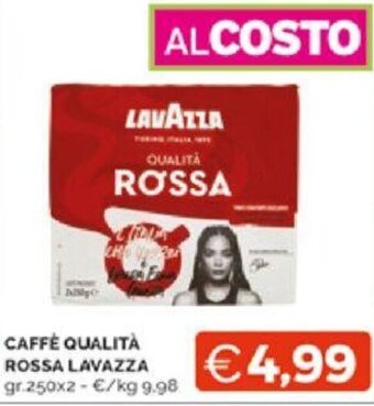 Mercatò CAFFÈ QUALITÀ ROSSA LAVAZZA gr.250x2 offerta