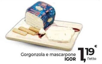 Gorgonzola e mascarpone IGOR
