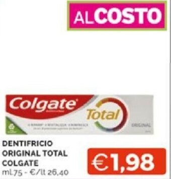 DENTIFRICIO ORIGINAL TOTAL COLGATE ml.75