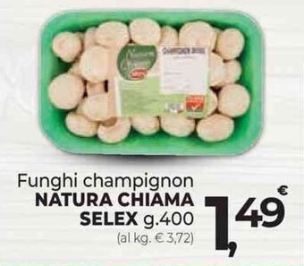 Supermercati Dok Funghi champignon NATURA CHIAMA SELEX g.400 offerta