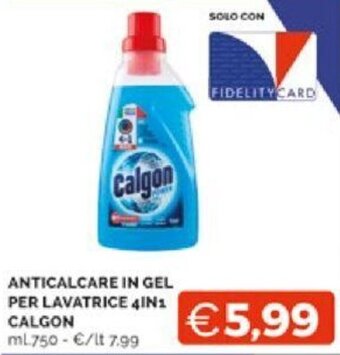 Mercatò ANTICALCARE IN GEL PER LAVATRICE 4IN1 CALGON mL750 offerta